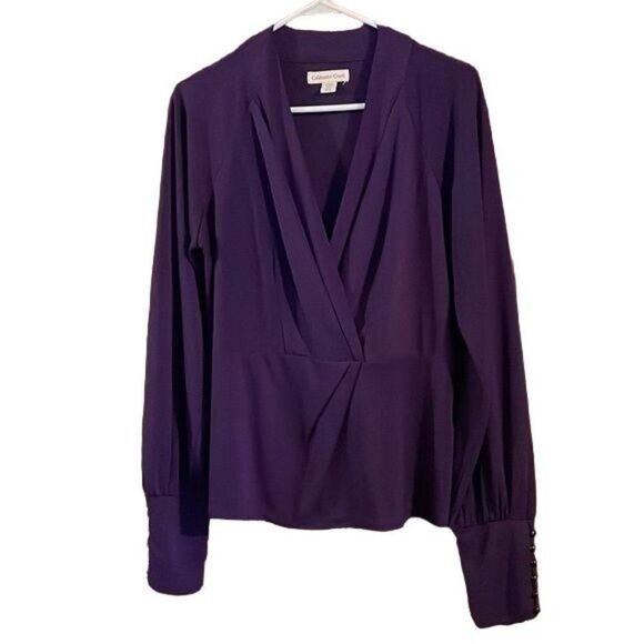 Coldwater Creek Tops - Coldwater Creek purple blouse, very soft, flowing and wrinkle-free. M (10-12)